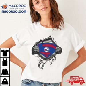 Philadelphia Ers Blood Inside Superman Tshirt