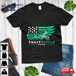 Philadelphia Eagles Philly Nation Fly High Tshirt