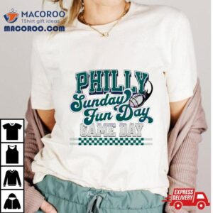 Philly Sunday Fun Day Game Day Retro Tshirt