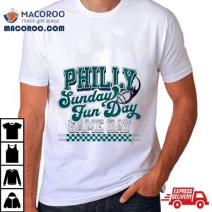 Philly Sunday Fun Day Game Day Retro Tshirt