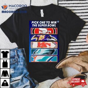 Pick One Team To Win The Super Bowl Nfl Tshirt