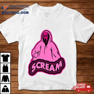 Pink Ghostface Art Lover Gifts Tshirt