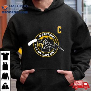 Pittsburgh Penguins Captain Number My Captain Pittsburgh Clothing Company Tshirt