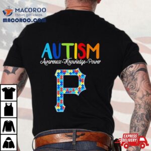 Pittsburgh Pirates Autism Awareness Knowledge Power Tshirt