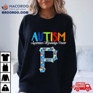 Pittsburgh Pirates Autism Awareness Knowledge Power Tshirt