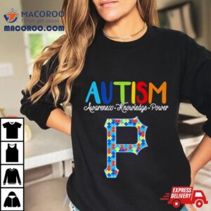 Pittsburgh Pirates Autism Awareness Knowledge Power Tshirt