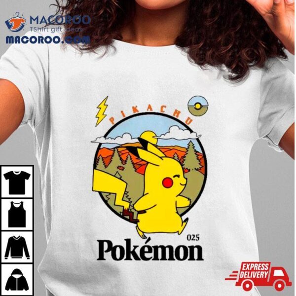 Pokemon Pikachu Camp Badge Shirt