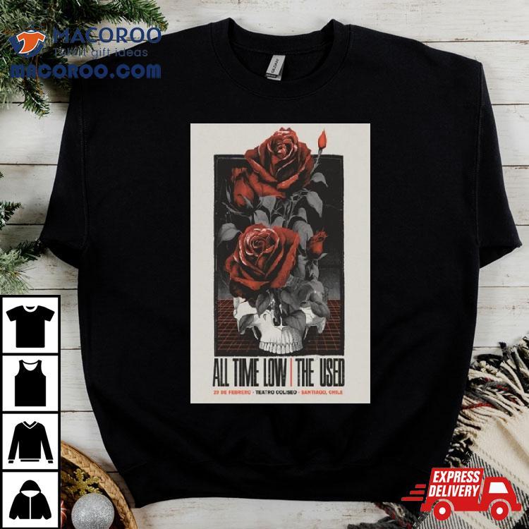 Poster All Time Low The Used 29 De Febrero Teatro Coliseo Santiago Chile Shirt Poster All Time Low The Used 29 De Febrero Teatro Coliseo Santiago Chile Shirt