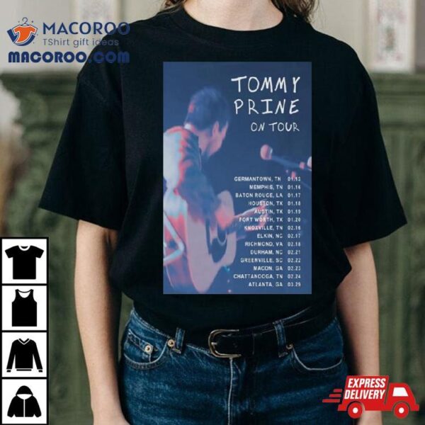 Poster Tommy Prine American Tour Jan And Feb 2024 Shirt