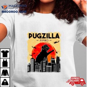 Pugzilla Funny Dog Tshirt