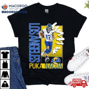 Puka Nacua Los Angeles Rams Caricature Player Tshirt