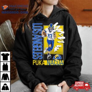 Puka Nacua Los Angeles Rams Caricature Player Tshirt