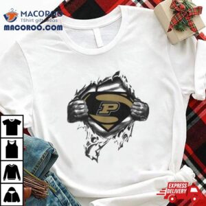 Purdue Boilermakers Blood Inside Superman Tshirt