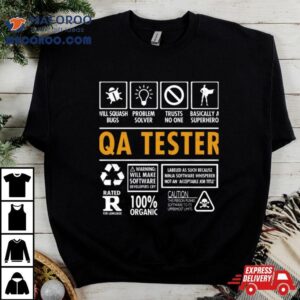 Qa Tester Funny Quality Assurance Job Graphic Tshirt