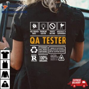 Qa Tester Funny Quality Assurance Job Graphic Tshirt