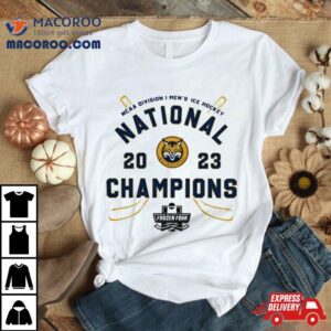 Quinnipiac Bobcats Ice Hockey 2023 National Champions T Shirt