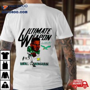 Randall Cunningham Philadelphia Eagles Homage Caricature Retired Player Tri Blend Tshirt