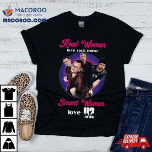 Real Women Love Rock Music U Smart Women Love U Christmas Tshirt