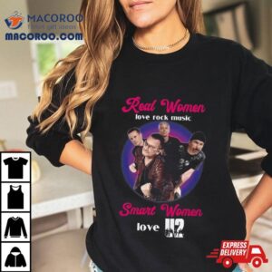 Real Women Love Rock Music U Smart Women Love U Christmas Tshirt