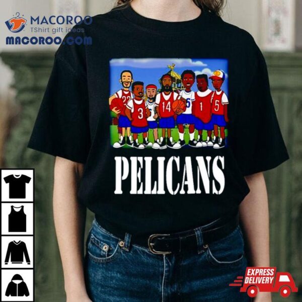 Recess X Pelicans Cartoon Shirt