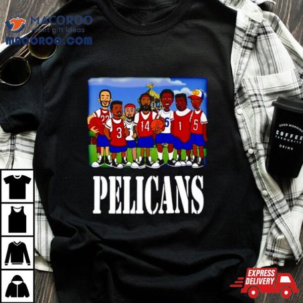 Recess X Pelicans Cartoon Shirt