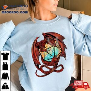 Red Dragon Dice Dungeons And Dragons Shirt