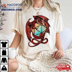 Red Dragon Dice Dungeons And Dragons Tshirt