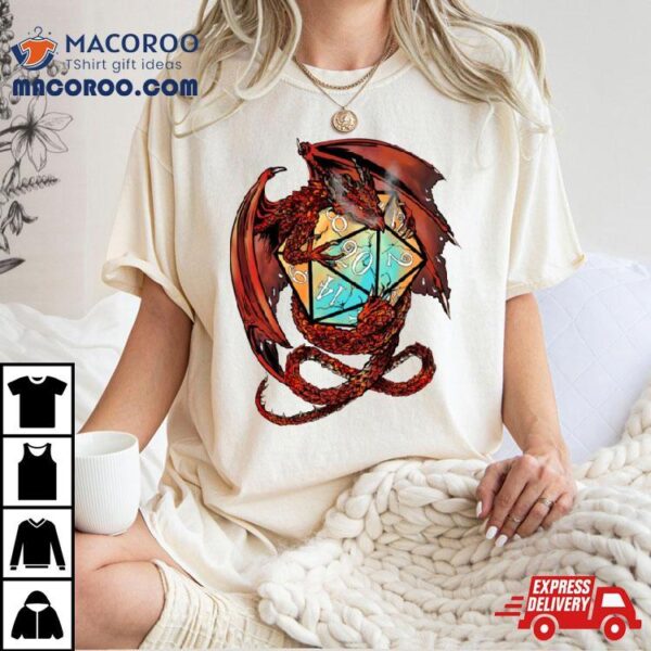 Red Dragon Dice Dungeons And Dragons Shirt