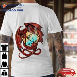 Red Dragon Dice Dungeons And Dragons Tshirt