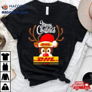 Reindeer Dhl Logo Merry Christmas Shirt