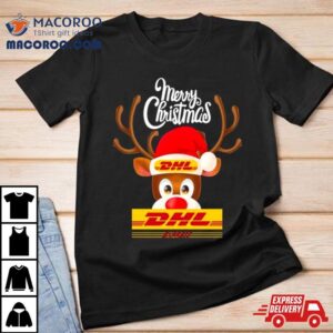 Reindeer Dhl Logo Merry Christmas Shirt