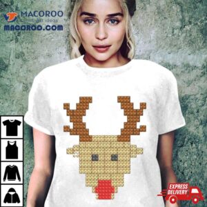 Reindeer Lego Christmas Tshirt