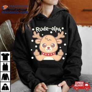 Reindeer Rude Olph Christmas Tshirt