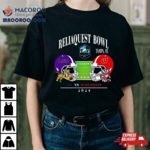 Reliaquest Bowl Lsu Vs Wisconsin Raymond James Stadium Tampa Fl College Bowl Games Head To Head Helme Tshirt