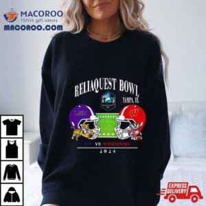 Reliaquest Bowl Lsu Vs Wisconsin Raymond James Stadium Tampa Fl College Bowl Games Head To Head Helme Tshirt