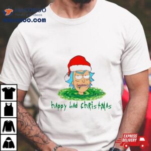 Rick Sanchez Santa Happy Bad Christmas Tshirt