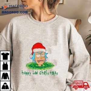 Rick Sanchez Santa Happy Bad Christmas Tshirt