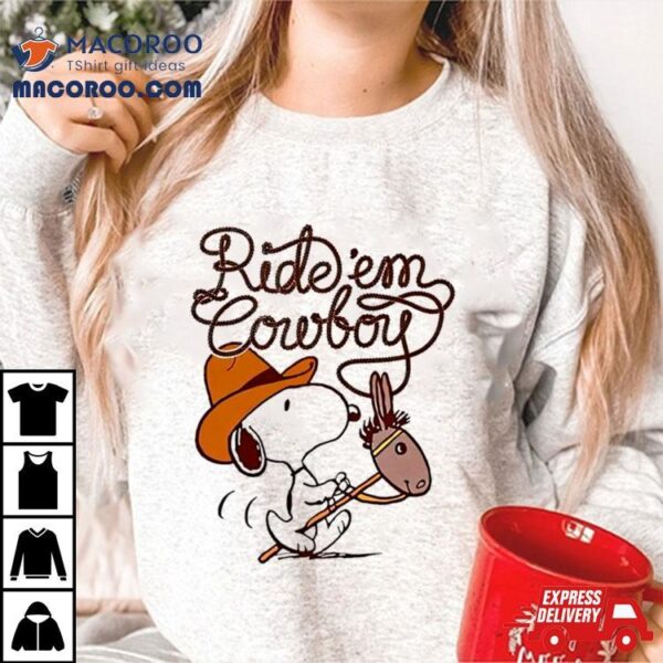 Ride Em Cowboy Snoopy T Shirt