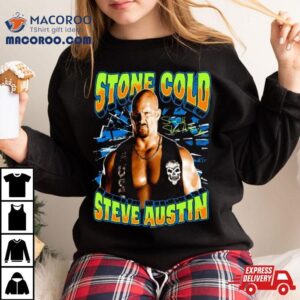 Ripple Junction Black Stone Cold Steve Austin Glow Ink Tshirt