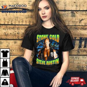 Ripple Junction Black Stone Cold Steve Austin Glow Ink Tshirt