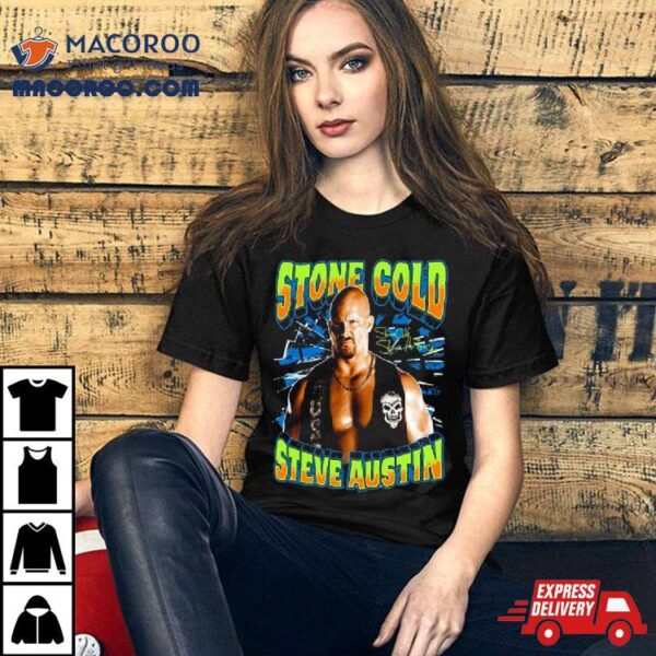 Ripple Junction Black Stone Cold Steve Austin Glow Ink T Shirt