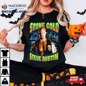 Ripple Junction Black Stone Cold Steve Austin Glow Ink Tshirt