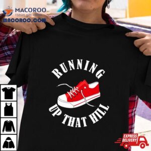 Running Up That Hill Red Sneaker Tshirt