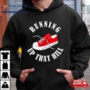 Running Up That Hill Red Sneaker Tshirt