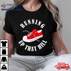 Running Up That Hill Red Sneaker Tshirt