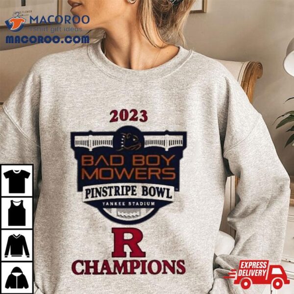 Rutgers Scarlet Knights Champions 2023 Pinstripe Bowl T Shirt