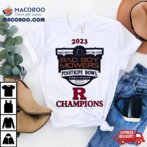 Rutgers Scarlet Knights Champions Pinstripe Bowl Tshirt