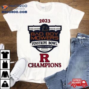 Rutgers Scarlet Knights Champions Pinstripe Bowl Tshirt