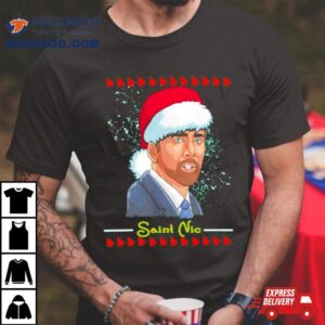 Saint Nicolas Cage Ugly Christmas Shirt