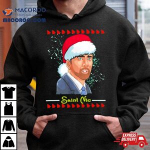 Saint Nicolas Cage Ugly Christmas Tshirt